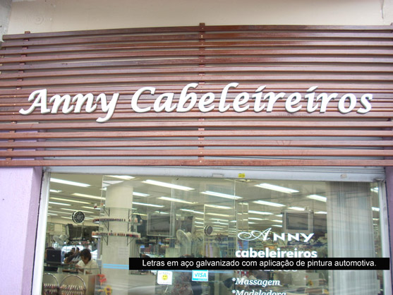 Letreiros, letras caixa, letras bloco, letras em aço inox.