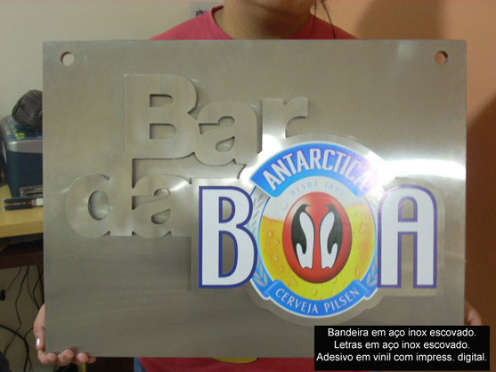 Letreiros, letras caixa, letras bloco, letras em aço inox.