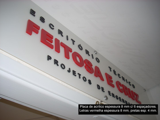 Letreiros, letras caixa, letras bloco, letras em aço inox.