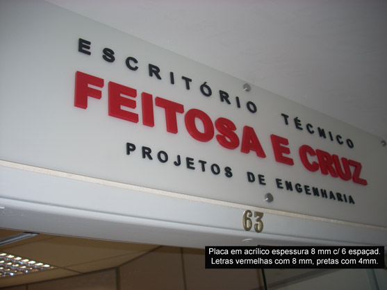Letreiros, letras caixa, letras bloco, letras em aço inox.