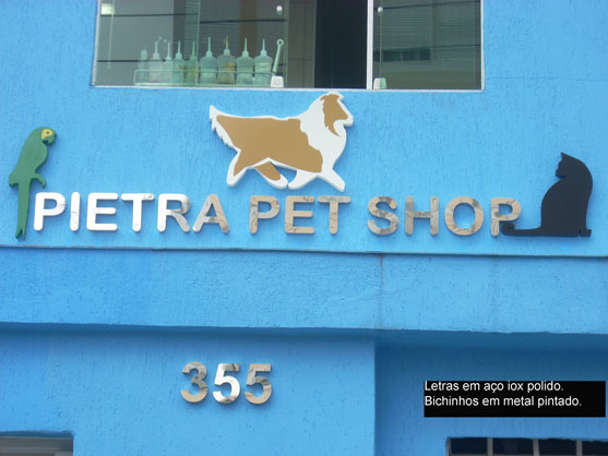 Letreiros, letras caixa, letras bloco, letras em a&ccedil;o inox.