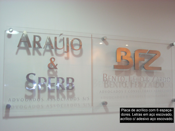 Letreiros, letras caixa, letras bloco, letras em aço inox.