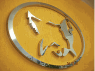 Letras caixa em aço inox